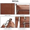 Miss Lulu Women Multi Pocket RFID Blocking Crossbody Bag Small Fashion PU Leather Messenger Travel Organizer Satchel Sling Shoulder Bags #5