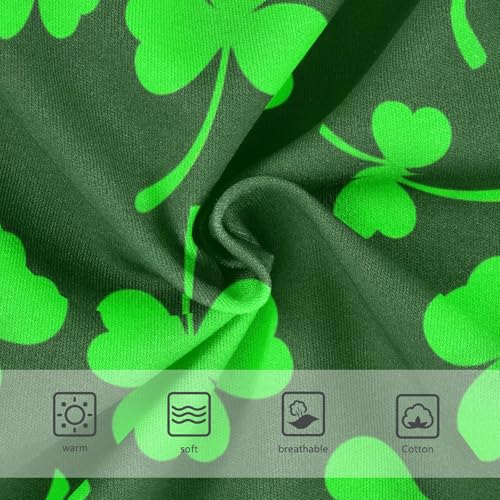 Artistic Toddler Underwear Custom 2t Cotton Panties for Girl Green Shamrock Clovers Briefs Undies Kids3