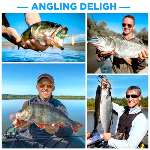 Image of PLUSINNO Fishing Lures, 137Pcs Tackle Box with Tackle Included, Crankbaits, Spoon, Hooks, Weights & Other Accessories, Fishing Bait Lure Gear Kit Gift for Men Bass Freshwater