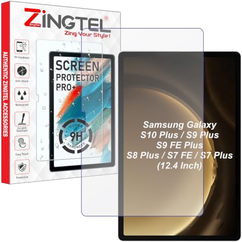 Image of Matte Screen Guard Compatible With Samsung Galaxy Tab S9 FE+ / S10+ / S9+ / S8+ / S7+ / S7 FE (12.4 inch Inch Tablet) Flexible Anti Glare Matte Screenguard Not a Tempered Glass Screen Protector