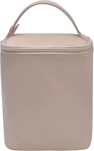 Bolsas aisladas para biberones - Portabebés de viaje, soporte, bolsa de almacenamiento portátil de leche materna (beige)