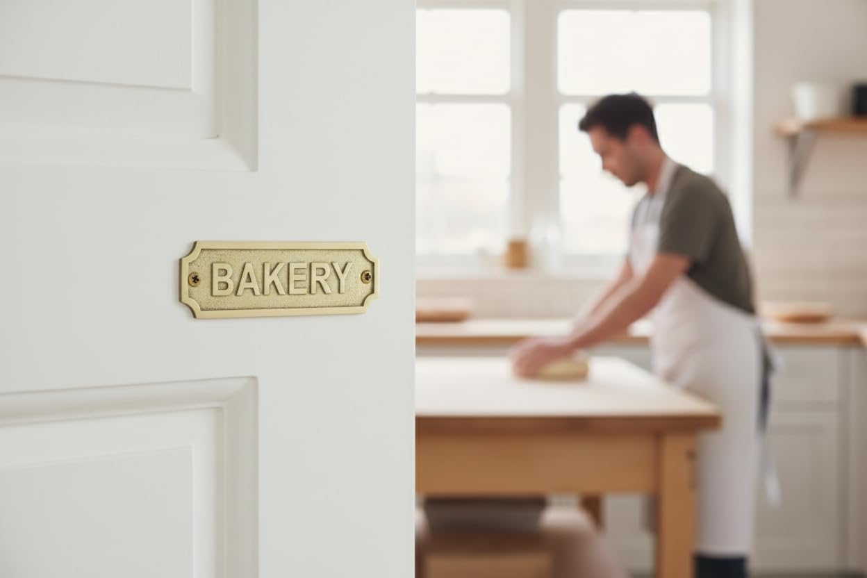 Custom Engraved Brass Name Plaque Sign with Screws, Personalized Door Nameplate, Office Wall Plate, Memorial Dedication Sign, Business Signage for Home Office School Hospital Use