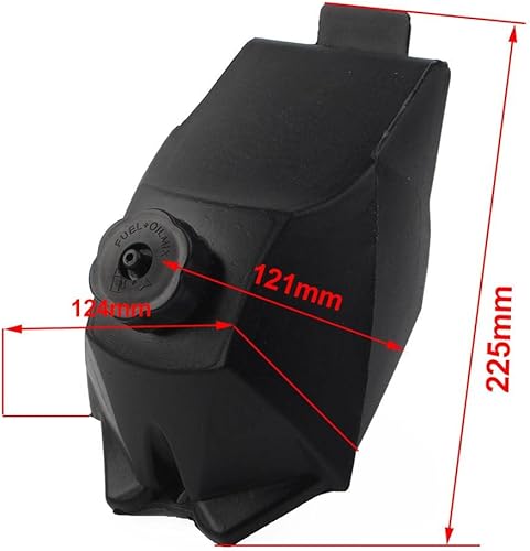 Miniatura 2 de FSFY - Tanque de gasolina con tapa, tanque de gasolina ATV para 2 tiempos, 47 cc, 49 cc, mini ATV Quad Pocket Dirt Bike Moto