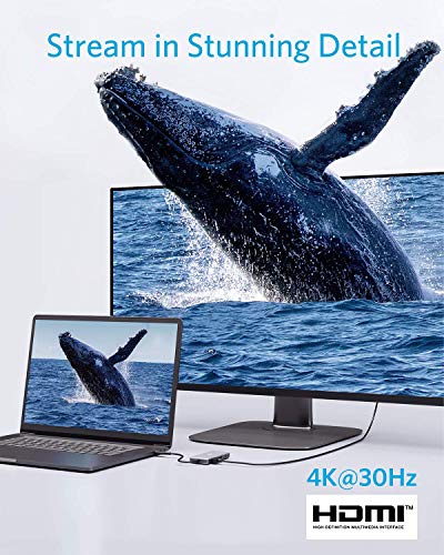 Hub USB-C  Premium 7-in-1, Con Erog. di Potenza a 100W, Porta Dati USB C, 4K USB C a HDMI, Card Reader MicroSD/SD, 2 Porte USB 3.0, per MacBook Pro 2016/2017/2018, iPad Pro 2018, Chromebook, XPS - Hub USB - Immagine 3