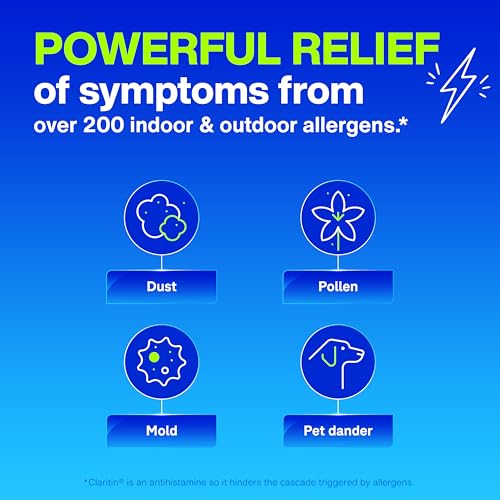 Image of Claritin Children's Allergy Medicine, 24-Hour Non-Drowsy Loratadine 5mg Chewable Tablet, Antihistamine for Kids Ages 2 Years and Older, Grape & Bubble Gum Flavors, Dye-Free, 40 Tablets
