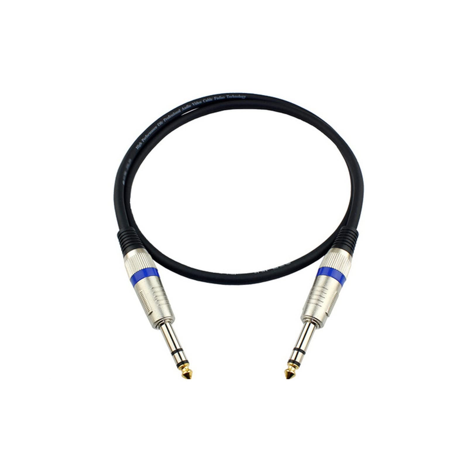 Cavo Audio Jack Jack 6.35mm 1/4 "Maschio a Maschio Plug Microfono prolunga Stereo Audio TRS TS. Cavo M/m G412 0.5-30 misuratore Cavo Optical Digital Audio Jack (Color : Stereo TRS, Size : 10m)