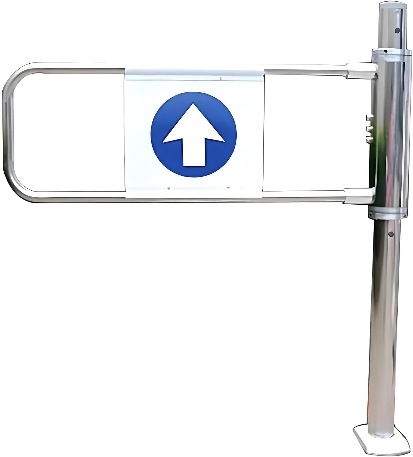 1-Way Closing Swing Entrance Gate, Supermarket Entrance Safety Gate,Stainless Steel Warehouse Pedestrian Gate Door for Supermarket Library Store Entrance Gate Rightdoor-80x100cm