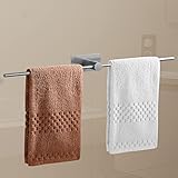 HONPHIER Handtuchstangen Edelstahl Handtuchhalter Ohne Bohren Wandmontage Einstellbar Handtuchstange für Bad, Toilette und Küche