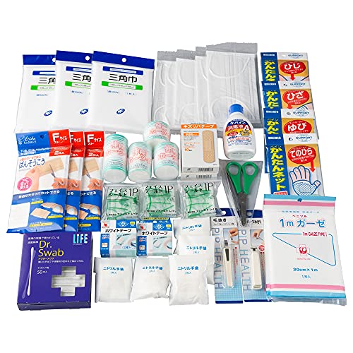 応急手当用品40点セット 救急箱の中身 救急セット 事業者向け 労働安全衛生規則準拠