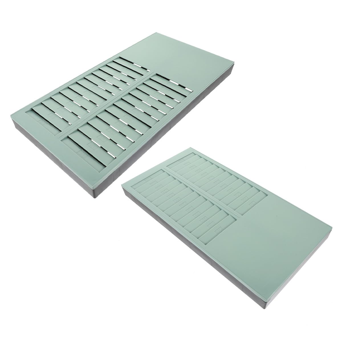 Porta Carte per Timbratura 24 Slot in Plastica 2 Pezzi