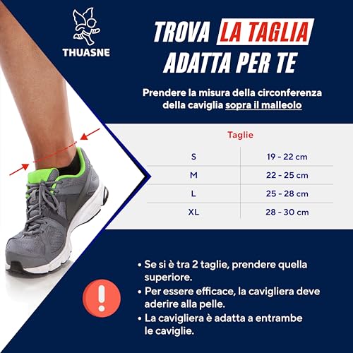 Thuasne - Cavigliera Con Cinghie Stabilizzanti - Supporto Uniforme Dei Legamenti Della Caviglia - Lievi Distorsioni, Caviglie Instabili - Indice Di Supporto 3/3 - Dispositivo Medico Ce - Taglia Xl - 5