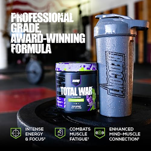 image for REDCON1 Total War Pre Workout Powder, Grape - Fast Acting Caffeinated 