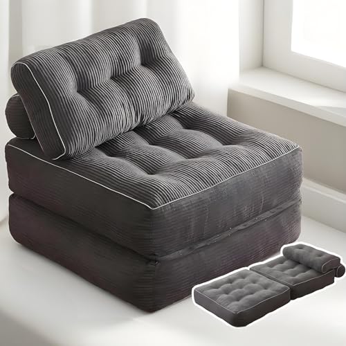 Sofá cama plegable, sofá convertible con respaldo, diván para sala de estar, dormitorio, habitación de invitados