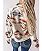 SELINK Womens Fleece Jacket Western Aztec Print Long Sleeve Snap Button Down Shacket Jackets with Pockets Grey-L