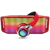 HyperGear RAVE Bluetooth Speaker & Headphones Combo with Multi-Colored Light Show