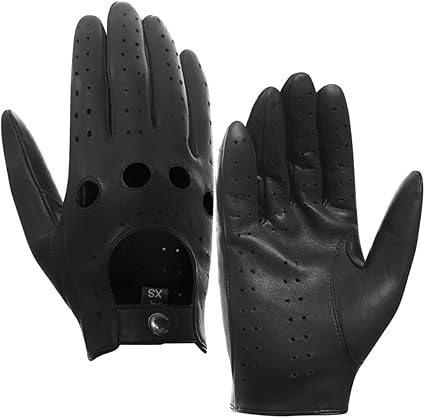 Guanti Da Polizia In Pelle Harssidanzar Uomo - Sottili, Sfoderati, Modello GM031EU