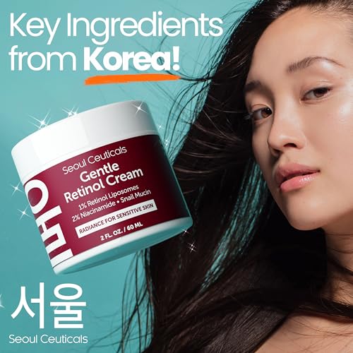 Gentle K Beauty for Sensitive Skin: Korean Retinol Night Cream with Snail Mucin and Niacinamide