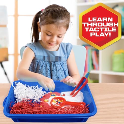 Image of Official Paw Patrol Seek & Find Sensory Bin, Ready-to-Use Sensory Toys, Sensory Bin for Kids with Lid, Play Sand, Scoops & Tongs, Sensory Toys for Toddlers 3-4