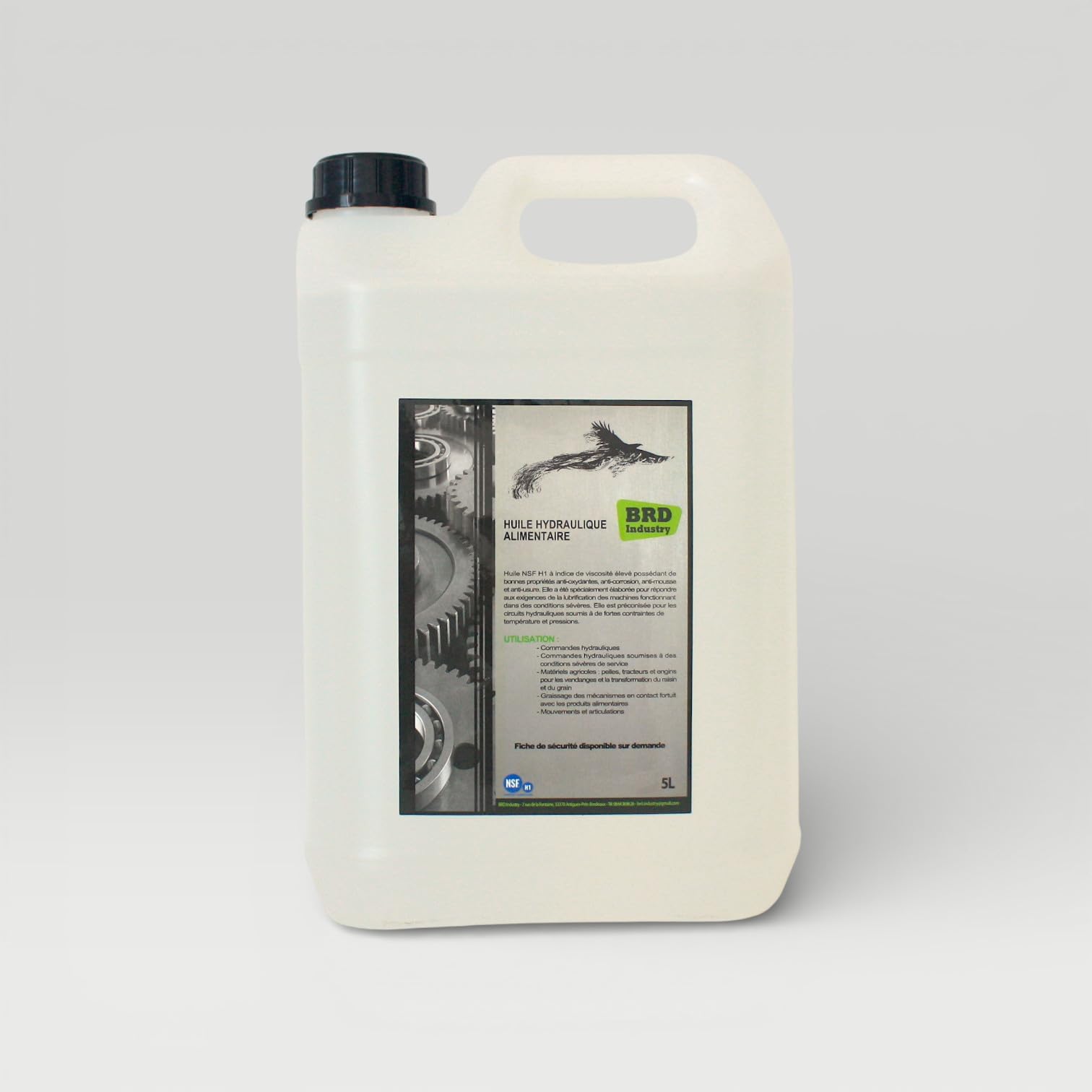 Huile hydraulique à contact alimentaire HV46 - Bidon de 5L