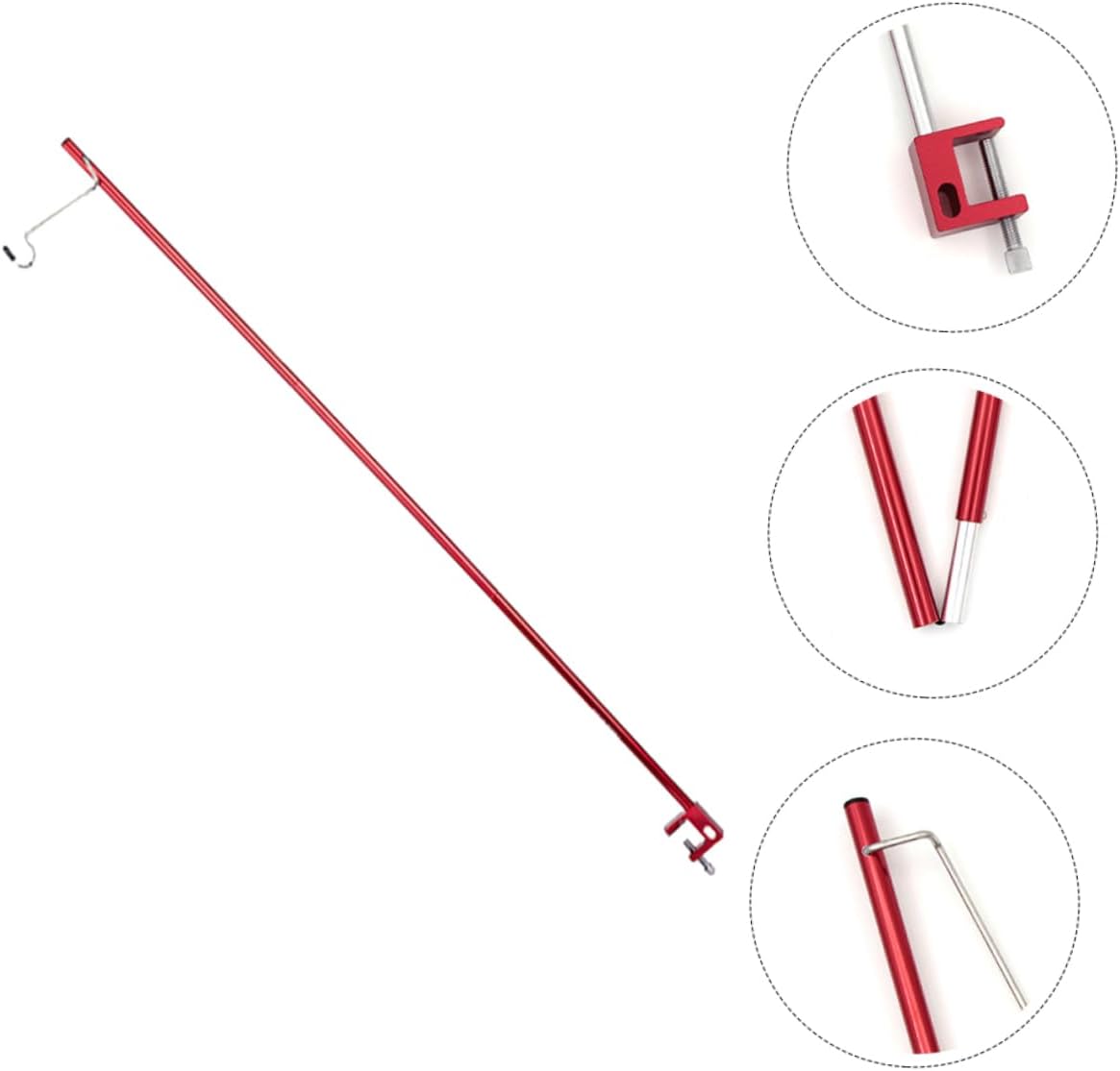 Mini Light Pole for Tent Camping Hanging Light Rack Easy to Assemble Outdoor Lamp Stand