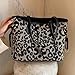 Winatehr Leopard Print Tote Bag, Cheetah Print Purse for Women, Medium Tote Handbags Leopard Bag with Zipper, Vintage Everyday Casual Purses for Women, Trendy Y2k Fashion Animal Print