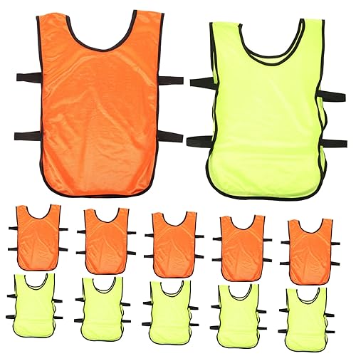 Gogogmee Men's Soccer Vest Basketball Practice Youth Sports Pinnies Portable Machine Washable Lightweight Comfortable