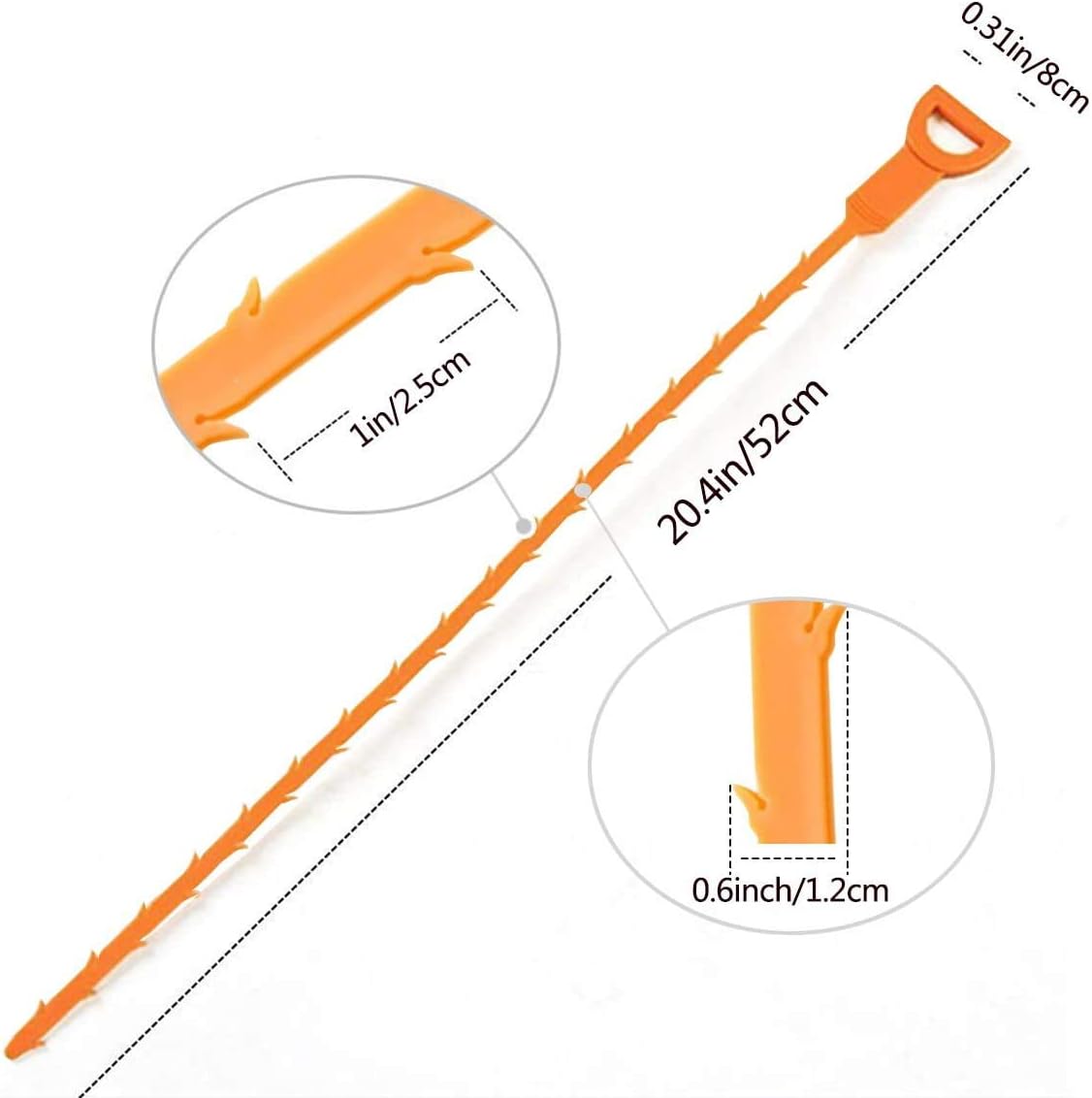 FATHER.SON Hair Drain Clog Remover Drain AND Snake Cleaning Tool (3PCS)