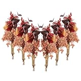 TOYANDONA Trockenblumen Sträuße Naturgetrocknet Rustikale Mini Deko für Zuhause und Festliche Anlässe Natürliche Dried Flowers Bouquets als Geschenk und Raumdekoration