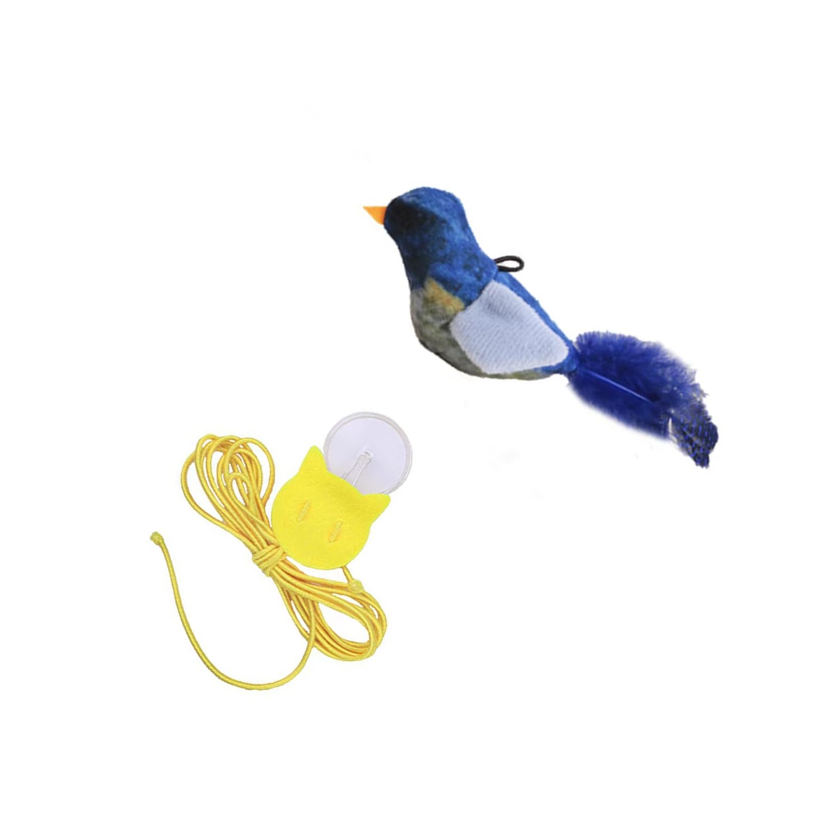 Kalttoy Blue Knowledge Cats Realistic Chirping Toy For Kittens Exercise Indoor Felines Teaser Toy Fun Entertainment Stimulating Play Durability Hanging Cats