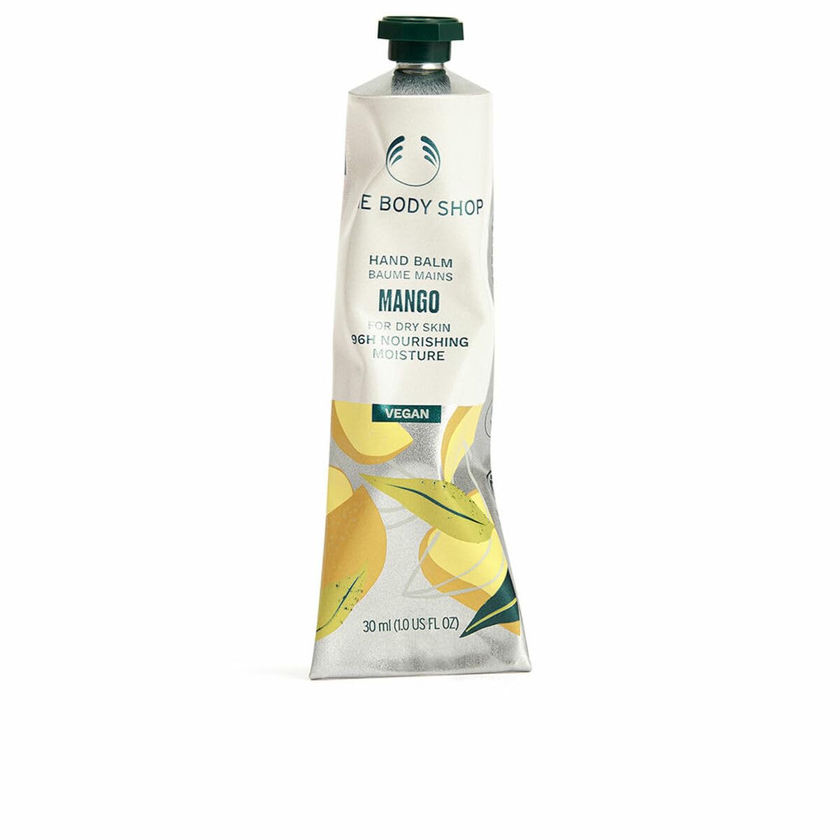 The Body Shop Mango Hand Balm (1x 30ml), Nourishing Hand Balm for Dry Hands 96hr Moisture, Fast-Absorbing