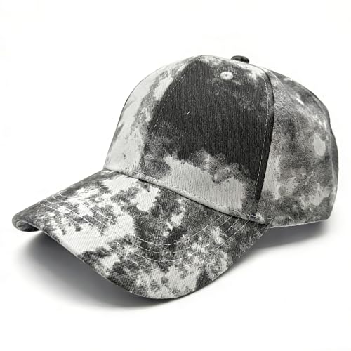 Gorra beisbol unisex con diseño tie-dye ajustable miniatura 1