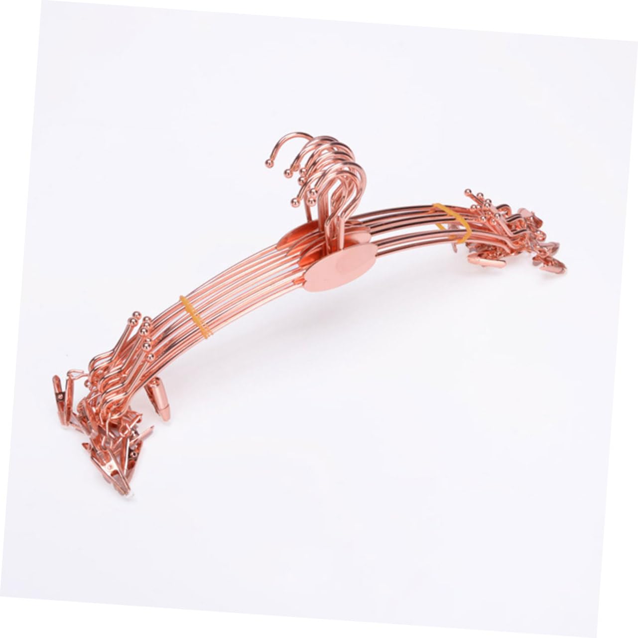10 pezzi Grucce Antiscivolo con Clip in Metallo Rinforzato per Reggiseni e Biancheria Intima Design Rosa Oro Resistenti e e Negozi