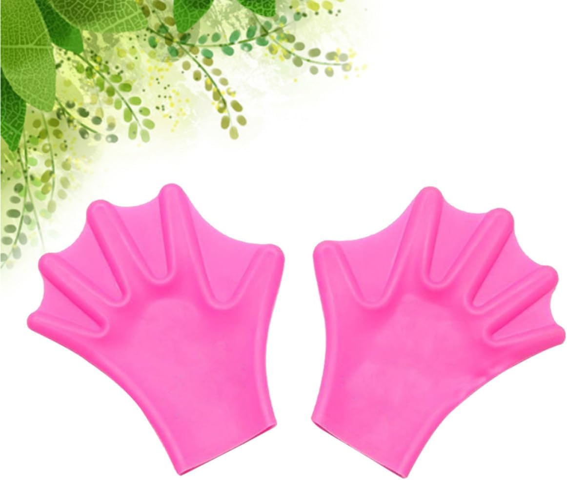 Silicone Swim Webbed Gloves for Adults, Aquatic Training