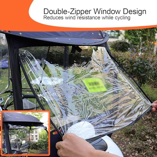 Cubierta para triciclo eléctrico impermeable con lona multicolor sol 3