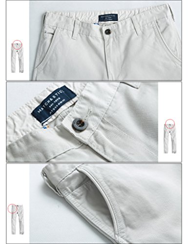 Match 8036_KHAKI_XL/34 Men'S Slim Fit Straight Leg Casual Pants thumb #4