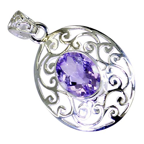 Bijoux pendentif améthyste en argent fait main d'exception