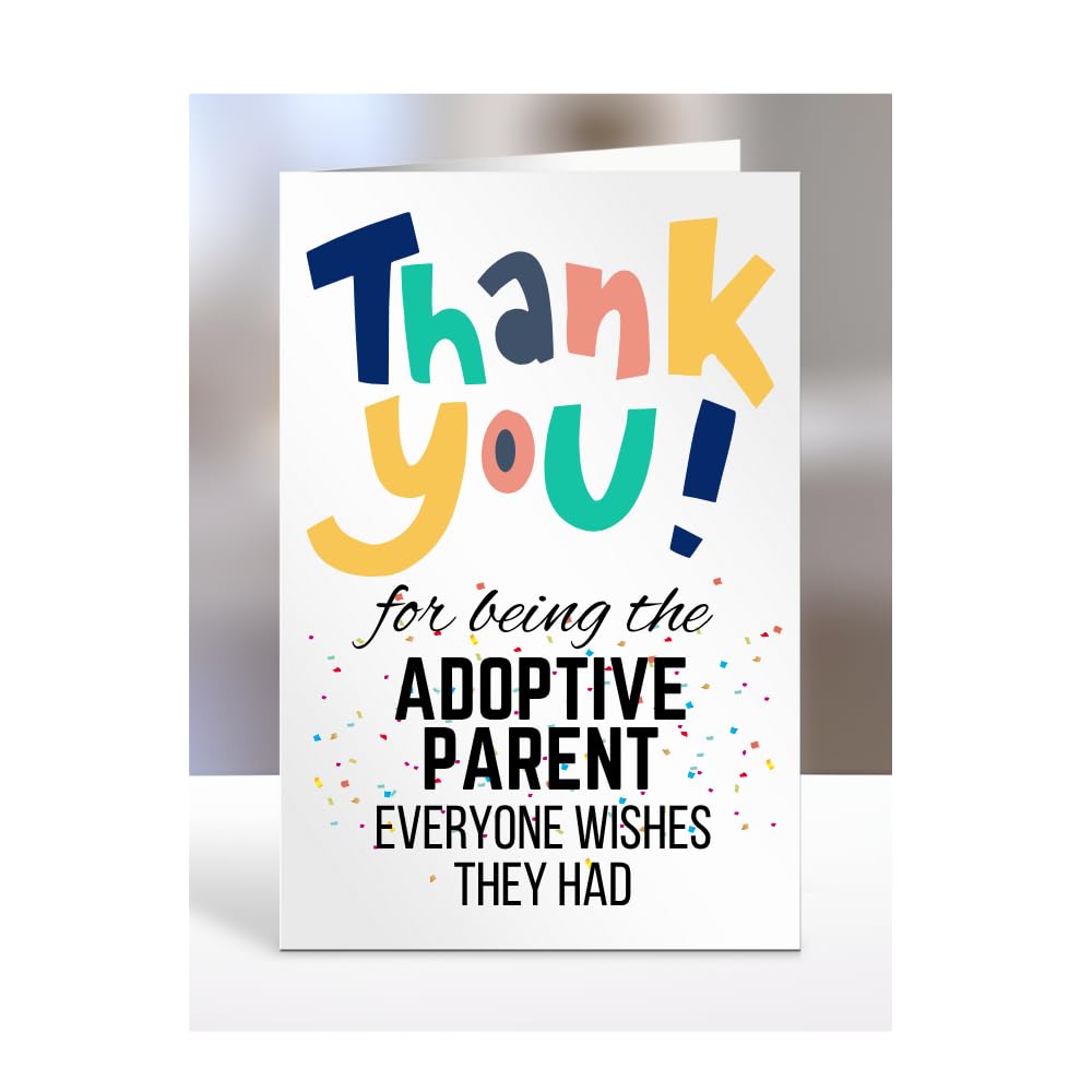 Card for Adoptive Parent, Birthday Gifts for Men or Women, Him, Her, Presents for Christmas, Thank You for Being everyone wishes they had, Appreciation, A5-90_8 โ image 1