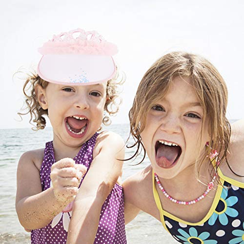 KESYOO Rosa Viseira de Sol Chapéu Cap Esporte Ao Ar Livre Chapéu de Proteção Uv Com Coroa Praia Chap