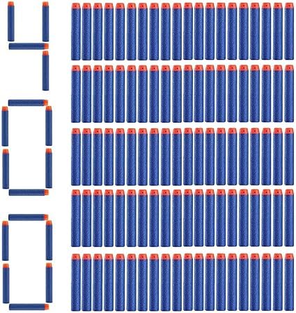 VastCart 400 foam darts refill pack, compatible with Elite-style blasters. Soft tip, durable foam, individually packaged for play, parties, and replacement ammo. Blue (400 Foam Darts)