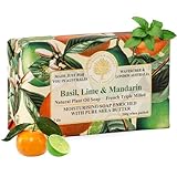 Australian Soapworks Wavertree & London 200g Soap - Basil Lime & Mandarin