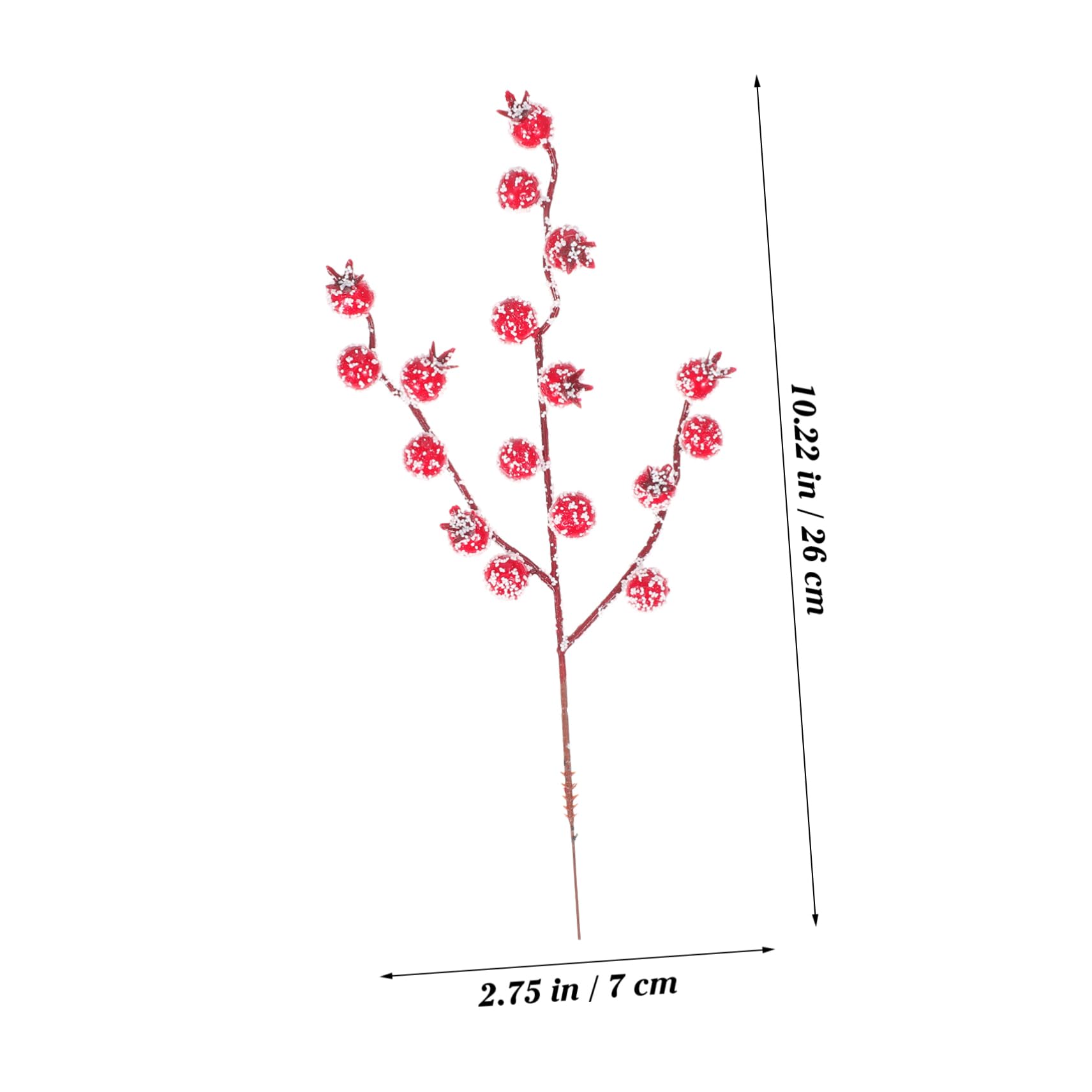 Garneck 50 Pezzi Decorazione Albero Di Natale Frutta Rossa Festa Bacche Di Natale Artificiali Bacche Rosse Di Natale Bacche Di Agrifoglio Bacche Artificiali Picks Decorazione Da Sera Para