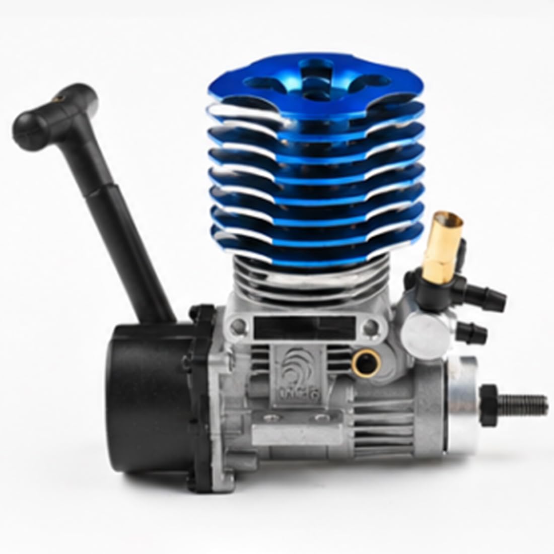 Motor RC de 2,95 cm³, 2 tiempos, arranque por cable, para maquetas 1:10