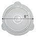 Cuchina Safe Vented Microwave Glass Lid and Bowl Cover; Perfect Lid for Bowls, Mugs, and Pots (8 inch - 1-Piece Set)