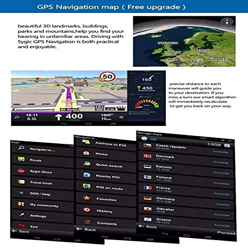 ZHUOYUE 7 Pulgadas cámara del WiFi Coche DVR Navegación GPS Doble Lente Espejo retrovisor Grabador de Video FHD 1080P Automóvil DVR Espejo Dash CAM