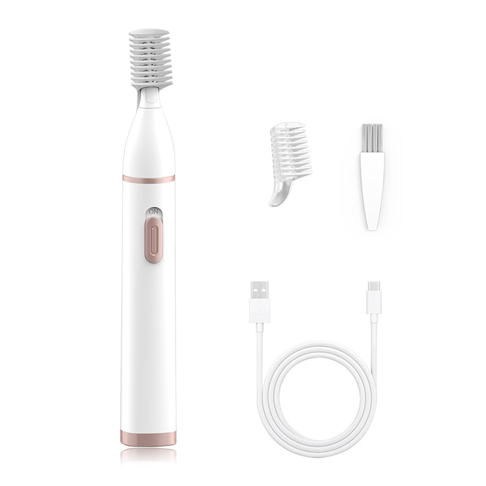 LAIKME Eyebrow Trimmer Razor for Women - Electric Eye Brow Trim Shaver - Painless Brow Trimming Rechargeable Facial Hair Removal for Eyebrows Chin