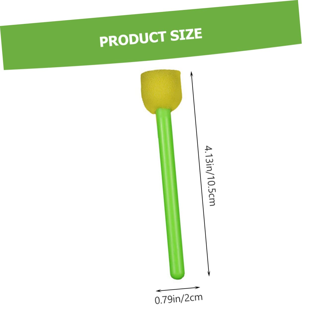 HOMSFOU 1set Painting Sponge Brush Set Art Tools for Lightweight Easy to Use for Creative Projects for Birthdays Holidays 20pcs