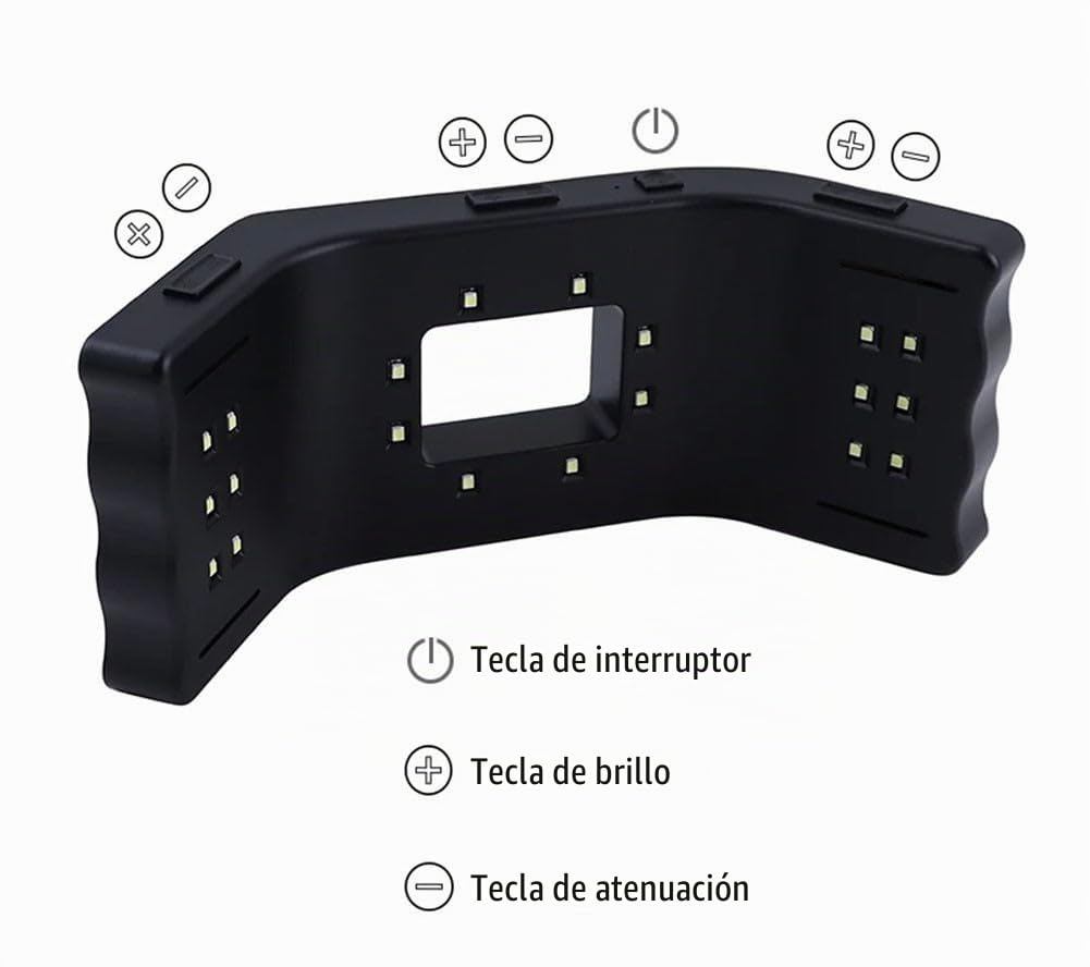 Luz de Flash Dental, lámpara de llenado Oral Equipo de fotografía | Luz ambiental Lámpara fotográfica Herramientas de odontología