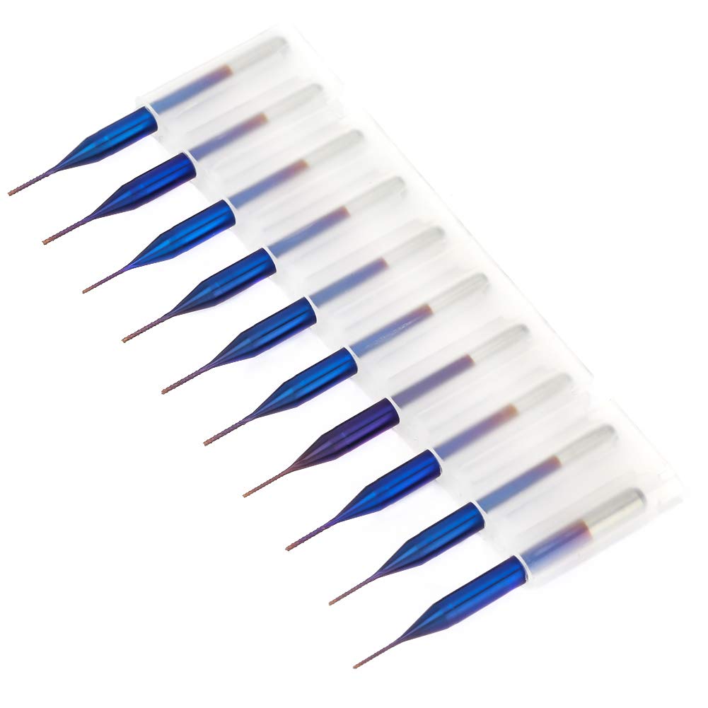 KIMISS Fresa de Cono, Fresa de Metal Duro (0.6mm)