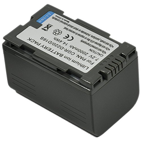 Batería nv-gs11 nv-ds27 videocámara k1a CGR-D16s cgr-d08r cgr-d120 cgr-d220