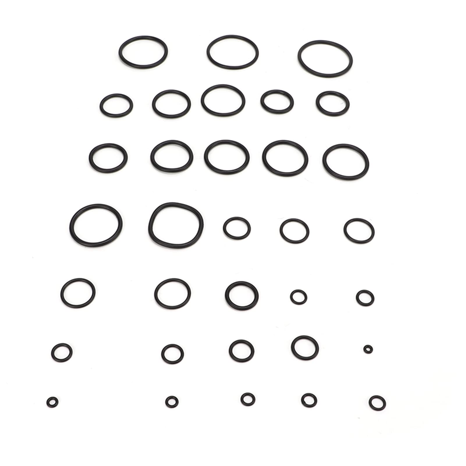 Sellos de anillos tóricos de goma,Juego surtido de anillos tóricos,Kit de sellos de anillos tóricos,Kit de juntas tóricas universales de 444 piezas Juego de anillos